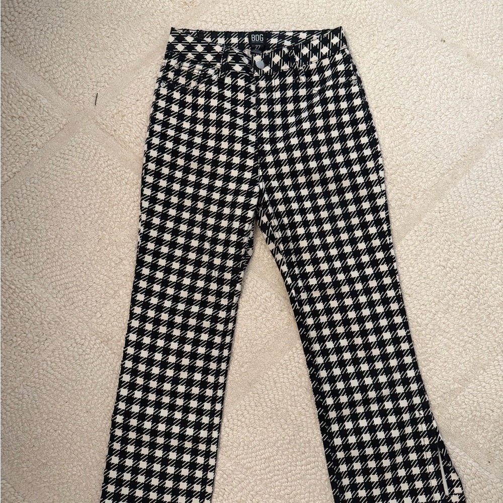 BDG Monochrome Houndstooth Trousers